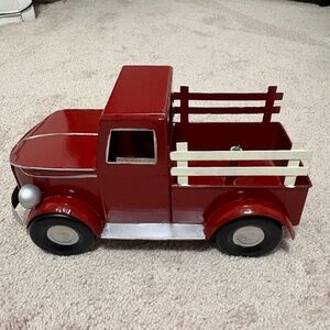 Red Metal Truck Vintage-style Only for Decor 12 x 7 x 7